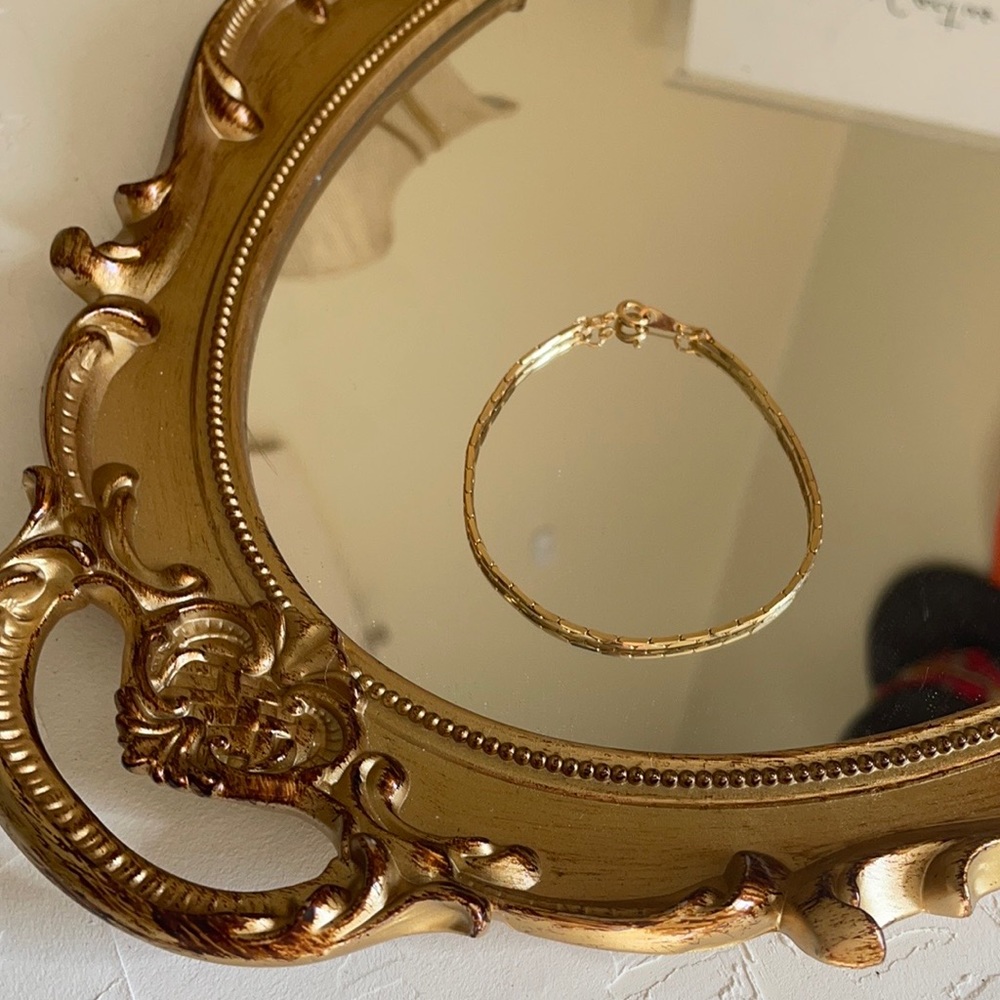 Thin Gold Plated Vintage Bracelet
